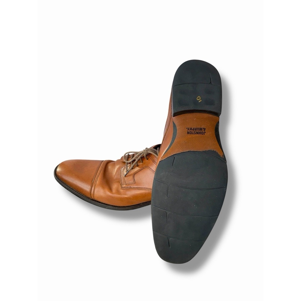 JOHNSTON & MURPHY MEN'S BRANNING CAP TOE WATERPROOF SHOES SIZE 15 Dress Business - Picture 6 of 9